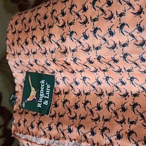 POCKET SQUARE Silk Ringneck & Lure  new